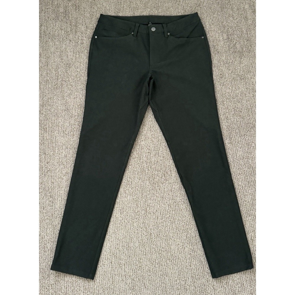 Lululemon ABC Slim Pants 32x30 Olive Warpstreme 5 Pocket Mens - Picture 3 of 10